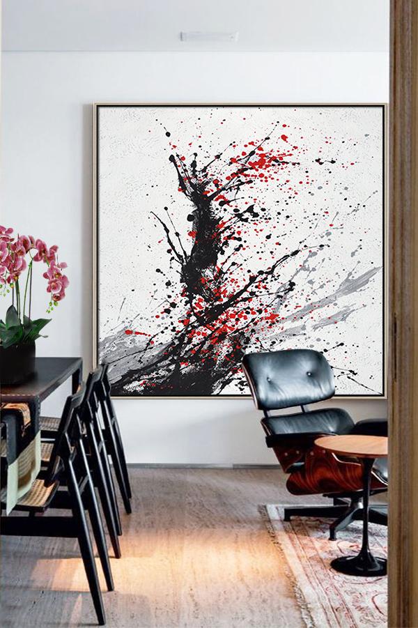 Minimalist Drip Painting #DH26A - Click Image to Close